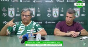 Após derrota para o CRB, Aldeone pede banimento de árbitro e diz que houve ‘interferência’